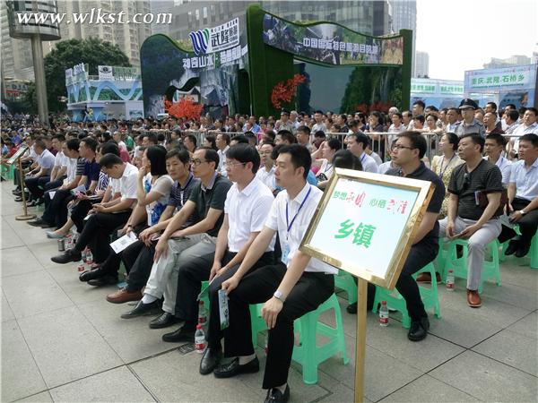 出席武隆首届乡村澳网官方网站开幕式的各乡镇企业 李琼/摄